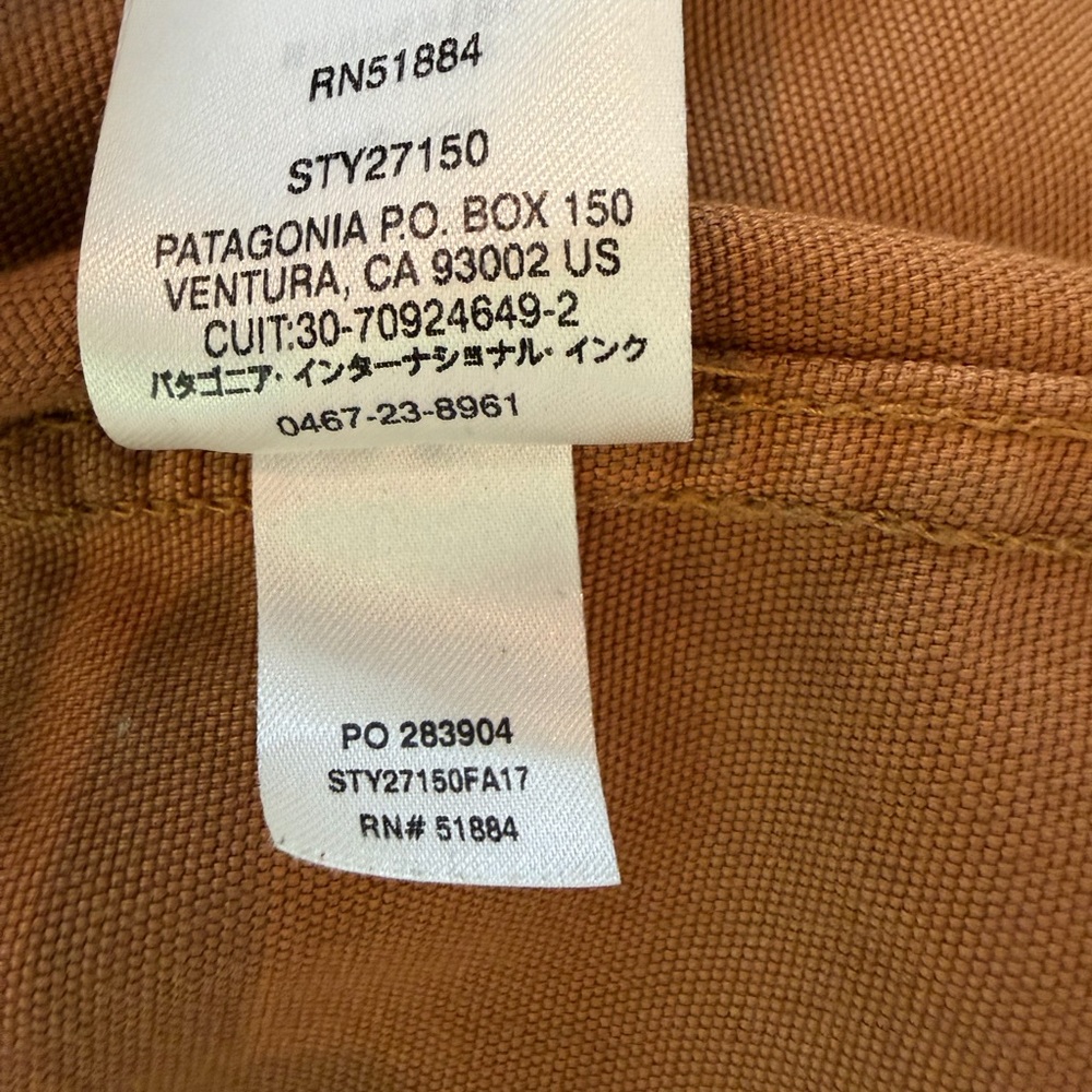 Patagonia Organic Cotton Canvas Sherpa Lined Jacket Hooded - Picture 6 of 7